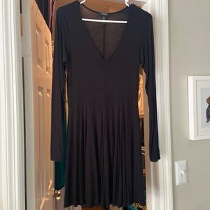 Black Long Sleeved Forever 21 Dress
